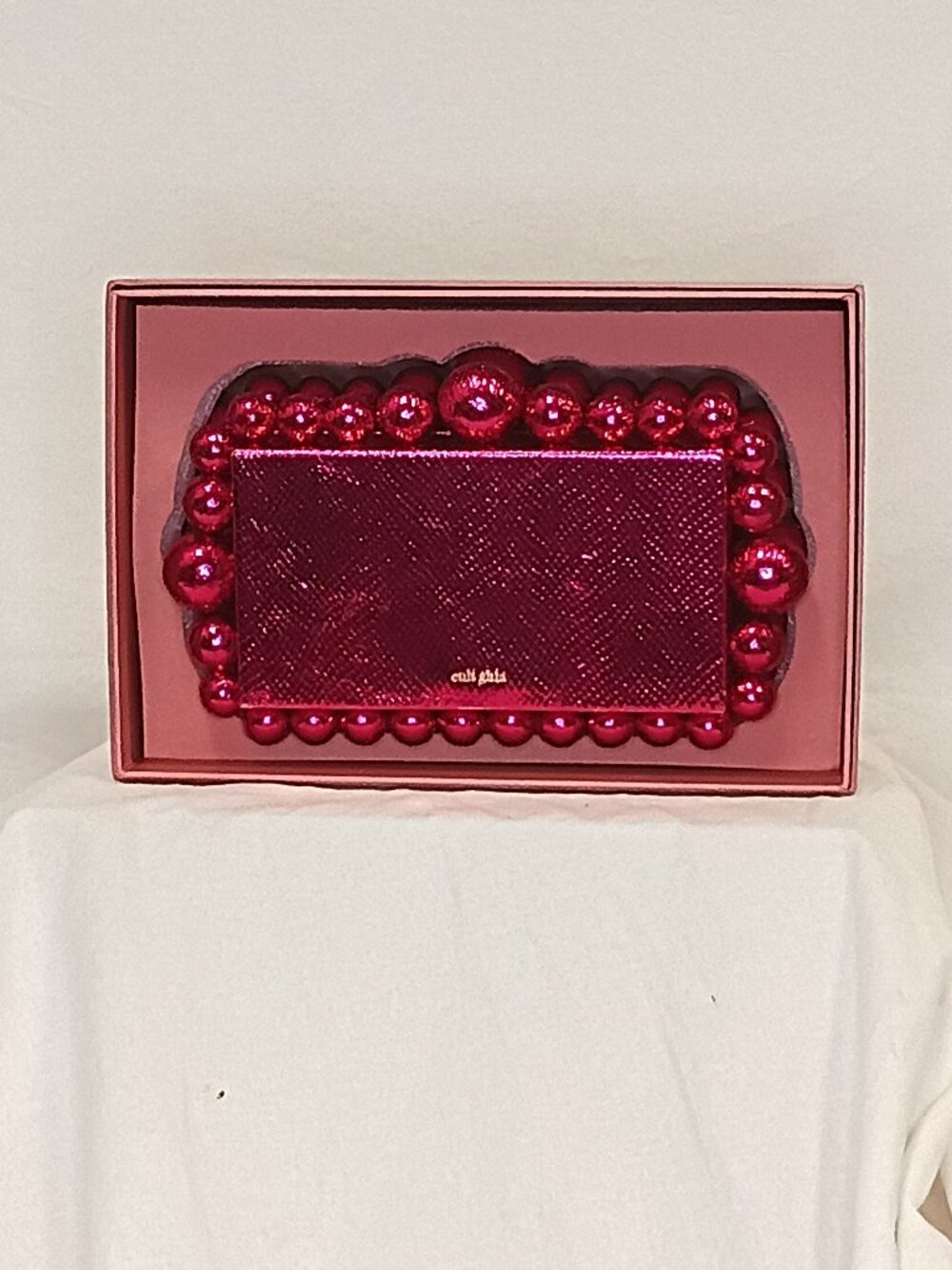 New In Box Cult Gaia EOS Mini Viper Clutch Rare Qajar Rose